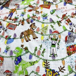 Disney Toy Story Doodle Print 48" x 36" Cut Stretch Cotton Lycra Sewing Fabric